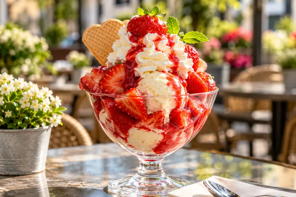 Bananensplit wie im Eiscafé