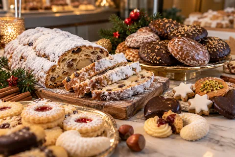 Stollen, Lebkuchen, Spitzbuben, Vanillekipferl und Zimtsterne